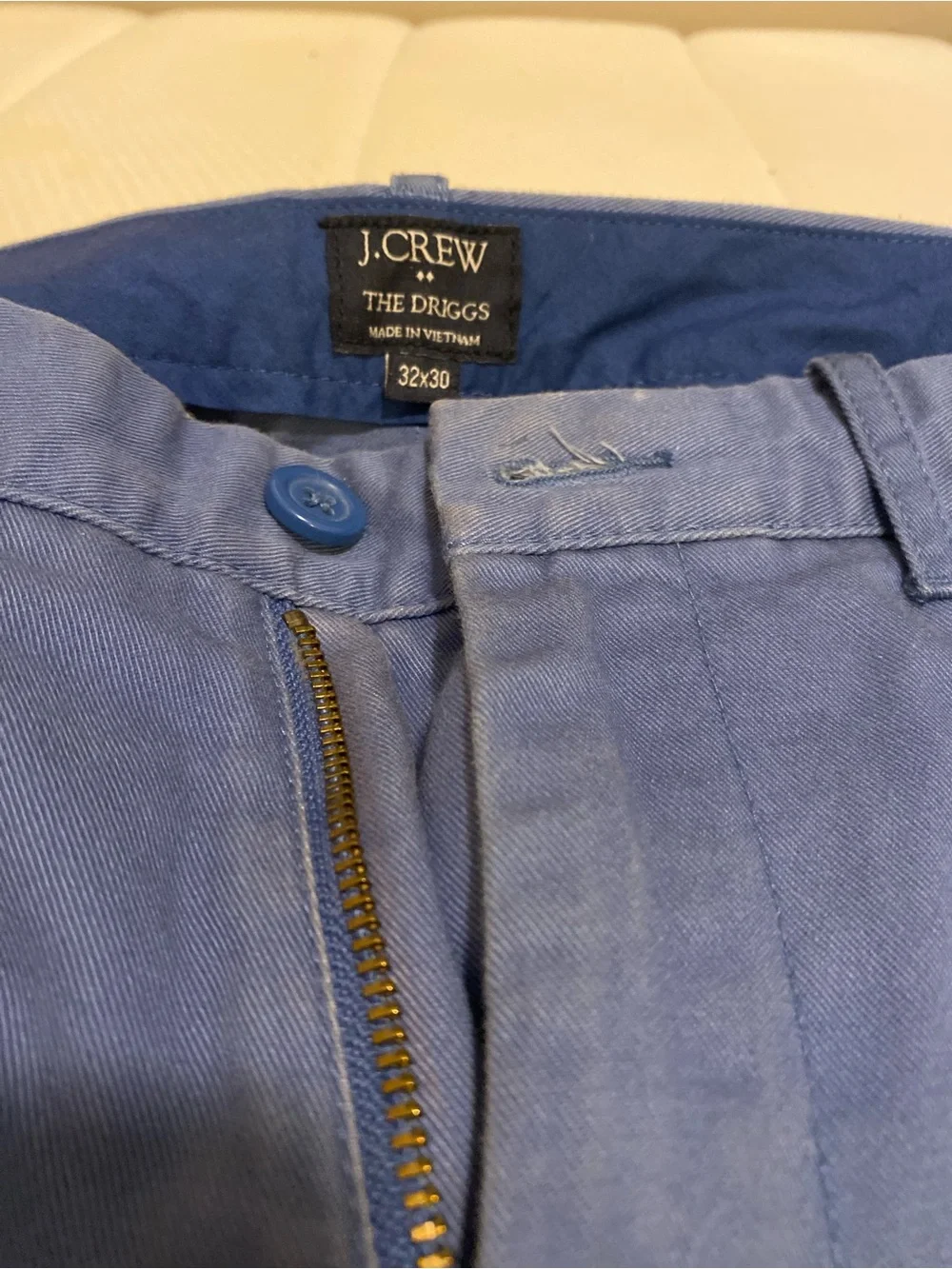 J. Crew Light Blue The Driggs Chinos